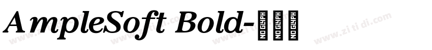 AmpleSoft Bold字体转换